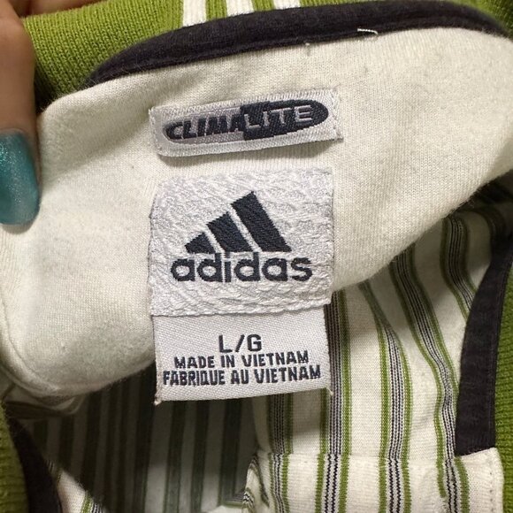 Adidas Climalite Men’s Large Golf Polo Shirt Vintage 2002 Striped - Picture 10 of 12